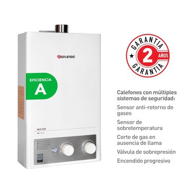 CALEFON SPLENDID IONIZ. MASTER TIRO FORZADO GAS NATURAL 10L - 6