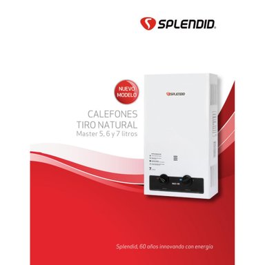 CALEFON SPLENDID GAS LICUADO 5L IONIZADO - 6
