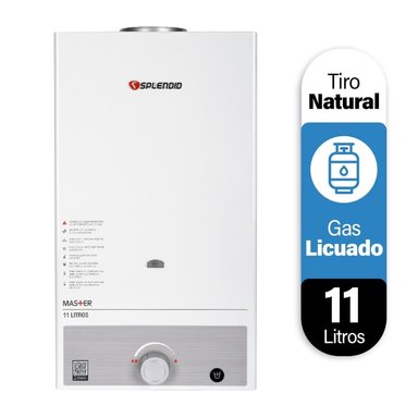 CALEFONT SPLENDID MASTER TIRO NATURAL 11 L GAS LICUADO - 1