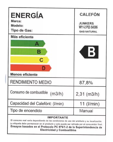 CALEFON JUNKERS CHISPERO G.N. 11 L. W11-2 P23 - 3