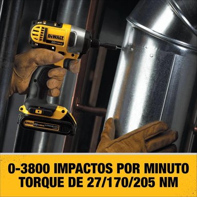 KIT TALADRO PERCUTOR DEWALT + ATORN. IMPACTO DCK223D2 - 9