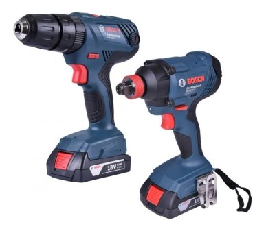 KIT TALADRO PERCUTOR BOSCH GSB 18+ LLAVE IMPACTO GDX 180 +MALETÍN 06019G52E2 - 2