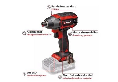 KIT TALADRO EINHELL 18V TE-CD18/48 +ATORNILLADOR TP-CI18/220 - 7