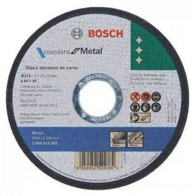 DISCO CORTE INOX FINO STANDARD 4.1/2 BOSCH (9383) - 1