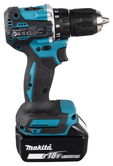 TALADRO ATOR. MAKITA DDF487SF1 13MM 18V+1BAT 3AH+CARG+ACC+MAL - 8