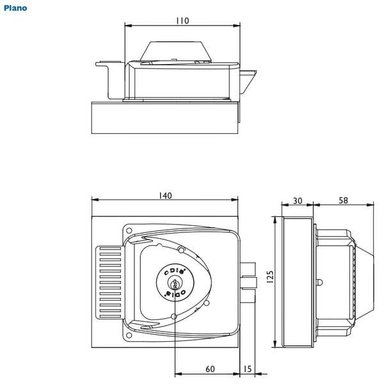 CERRADURA SOBREPONER ELÉCTRICA 783 C/CAJA ODIS + TRANSFORMADOR - 9