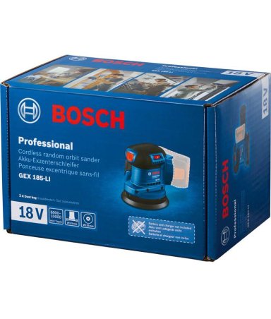 LIJADORA BOSCH GEX 185MM 1 BATERIA 4A+ 1CARGA - 3