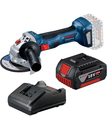 ESMERIL ANGULAR 18V BOSCH GWS 180 7' 1 BAT 4,0AH+CARG - 1
