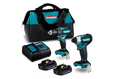 KIT MAKITA DLX2336SYX TALADRO PERCUTOR+ ATORNILLADOR IMPACTO - 1
