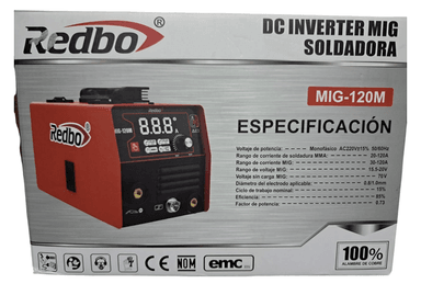 SOLDADORA MIG REDBO DIGITAL 120A CON/ACC  MIG-120M - 3
