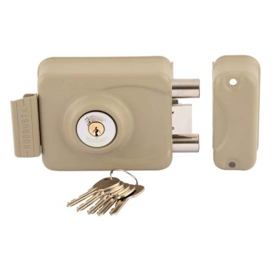 CERRADURA SOBREP POLI ROBBUSTA 7200 AJUST BEIG - 1