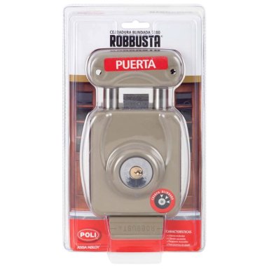CERRADURA SOBREP POLI ROBBUSTA 7200 AJUST BEIG - 7