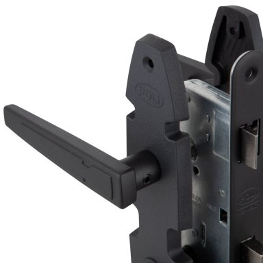CERRADURA EMBUTIDA NORDICA OVAL B40 BAÑO NEGRO BT - 3