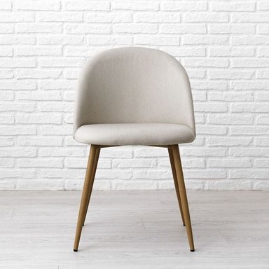 SILLA SITIAL TELA LINO NORDIC WOOD - CAFÉ - 3