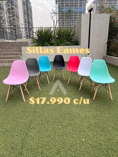 SILLA HABITA2 DISEÑO EAMES ROJA PACK 4 COMODA Y - 3