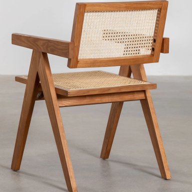 PACK HABITA2 MADERA 2 SILLA CHANDIGARH RATTAN NATURAL - 2