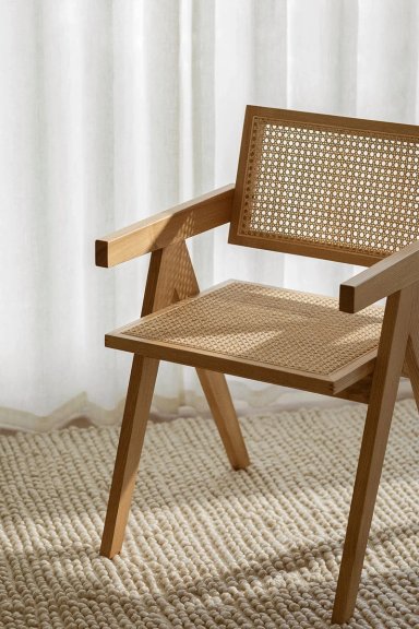 PACK HABITA2 MADERA 2 SILLA CHANDIGARH RATTAN NATURAL - 3