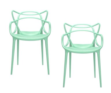 PACK 2 SILLA MASTER PARA COMEDOR O TERRAZAS MENTA - 1