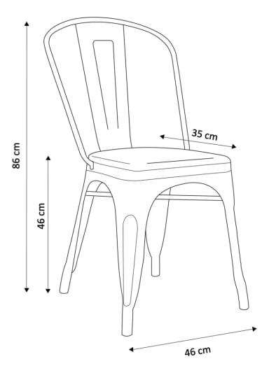 SILLA HABITA2 TOLIX CON ASIENTO DE MADERA CLARA - 5