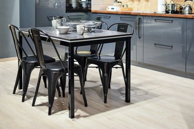 PACK 6 SILLA TOLIX PARA COMEDOR DE METAL - NEGRO - 4
