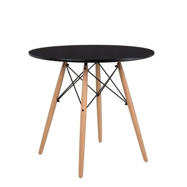 MESA EAMES REDONDA 80 CM NEGRO - 1