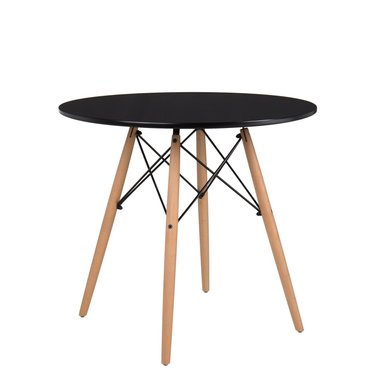 MESA HABITA2 EAMES REDONDA 120 CM NEGRO - 1