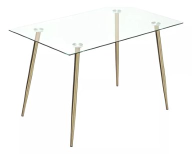 MESA HABITA2 PRINCE GOLD 130X80 ACERO - 1