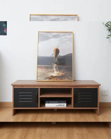 RACK DE TV JACOB CON PUERTAS METALICAS 109 CM - 3