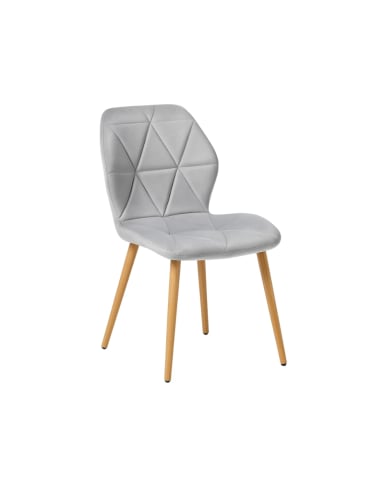 SILLA AVIADOR PATAS SIMIL MADERA TAPIZ FELPA - 1