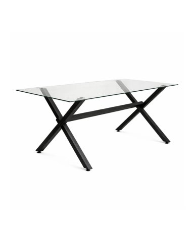MESA DE VIDRIO X BLACK 130X80 - 1