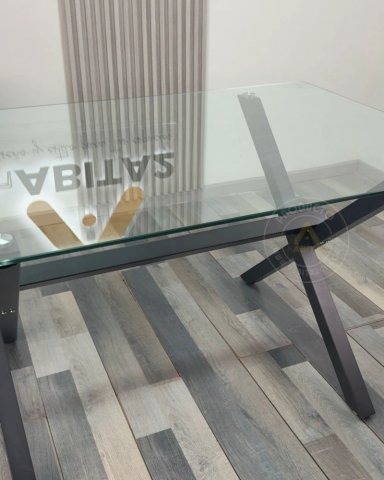 MESA DE VIDRIO X BLACK 130X80 - 2