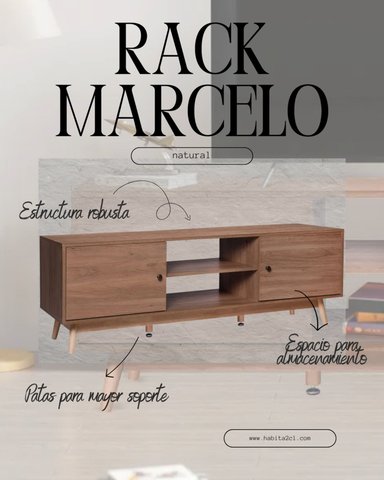 RACK TV 150 CM MARCELO NATURAL - 3