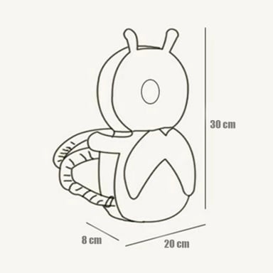 MOCHILA PROTECTORA PARA CABEZA ANTIGOLPES SEGURIDAD BEBES - 3