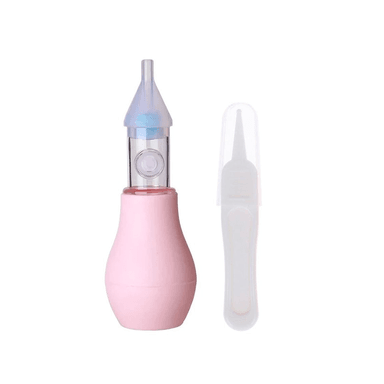 ASPIRADOR NASAL SILICONA PARA BEBE LIMPIADOR SUCCION + PINZA - 1