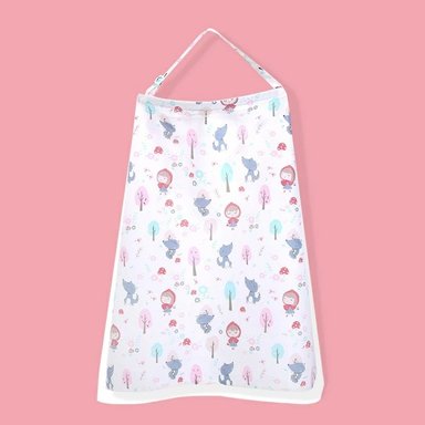 MANTA CHIQUILLOS.CL LACTANCIA BEBÉ PAÑUELO TOALLA CON MOSQUITERA MULTIUSO ROSADO - 2