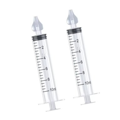 JERINGA PACK 2 ASPIRADOR NASAL PARA LAVADO MOCOS NARIZ BEBE - 1