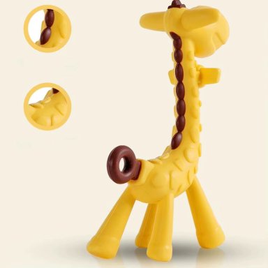 MORDEDOR JIRAFA DE SILICONA PARA BEBE PARA CALMAR DENTICION - 3