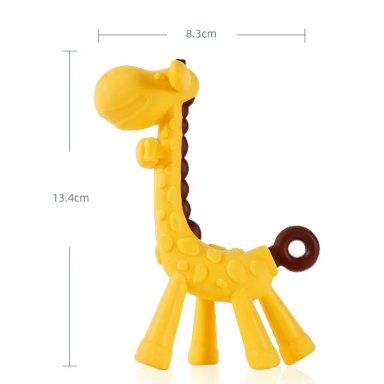 MORDEDOR JIRAFA DE SILICONA PARA BEBE PARA CALMAR DENTICION - 4