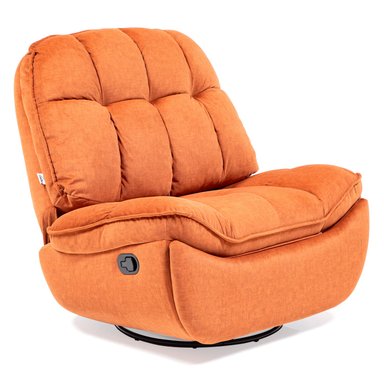 BERGERE VYS SPA MILLENIUM ORANGE ACERO FELPA NARANJO MECEDOR GIRATORIO Y RECLINABLE - 3