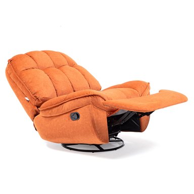 BERGERE VYS SPA MILLENIUM ORANGE ACERO FELPA NARANJO MECEDOR GIRATORIO Y RECLINABLE - 5