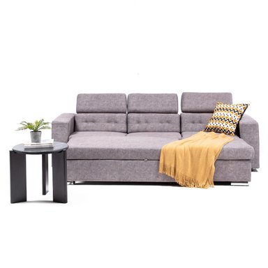 SOFA CAMA DANTE VELVET BEIGE: BIDIRECCIONAL, CABECERA ADAPTABLE Y CAJON INVISIBLE - 1