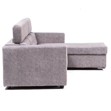 SOFA CAMA DANTE VELVET BEIGE: BIDIRECCIONAL, CABECERA ADAPTABLE Y CAJON INVISIBLE - 6