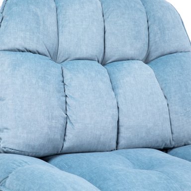 BERGERE VYS SPA MILANIUM BLUE ACERO AZUL BEBE RECLINABLE GIRATORIO Y MECEDOR - 1