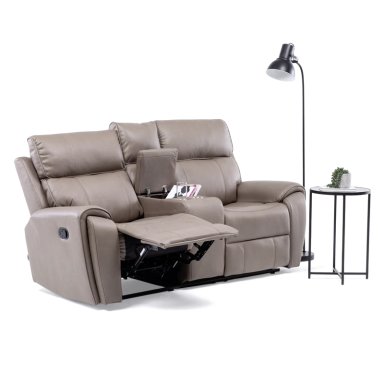 SOFA RECLINABLE 2 CUERPOS PREMIUM BROWN - 2