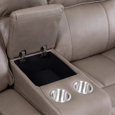 SOFA RECLINABLE 2 CUERPOS PREMIUM BROWN - 6