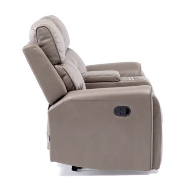 SOFA RECLINABLE 2 CUERPOS PREMIUM BROWN - 8