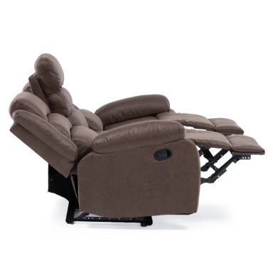 SOFA RECLINABLE SANTI BROWN 3 CUERPOS CON POSAVASOS - 7
