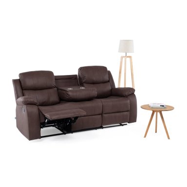 SOFA 3 CUERPOS RECLINABLE ISABEL MOORSH CON POSAVASOS - 1
