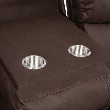 SOFA 3 CUERPOS RECLINABLE ISABEL MOORSH CON POSAVASOS - 3