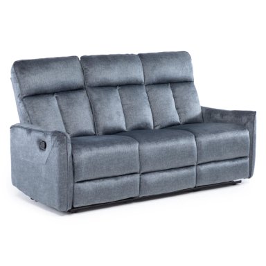 SILLON RECLINABLE VELVET GREY MONACO CON POSAVASOS - 7